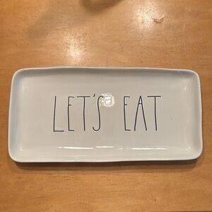 Rae Dunn LET'S EAT Tray Platter